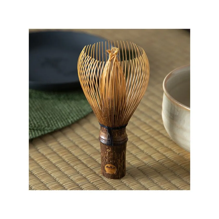 Maison Ghibli Akahada-Yaki Matcha Tea Bowl & Whisk - My Neighbor Totoro Clearance