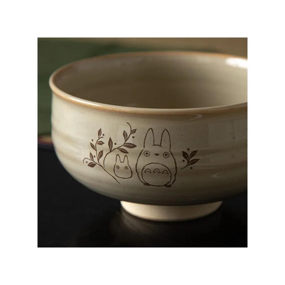 Maison Ghibli Akahada-Yaki Matcha Tea Bowl & Whisk - My Neighbor Totoro Clearance