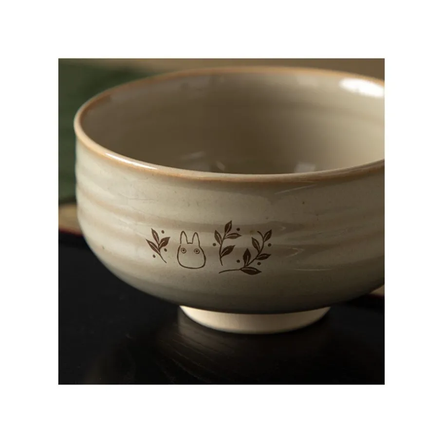 Maison Ghibli Akahada-Yaki Matcha Tea Bowl & Whisk - My Neighbor Totoro Clearance