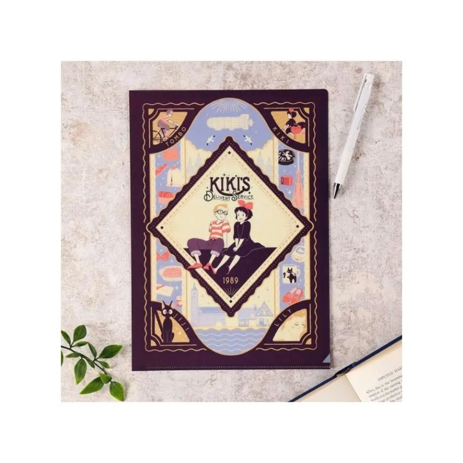 Maison Ghibli Art Deco Clear Folder A4 - Kiki'S Delivery Service Online
