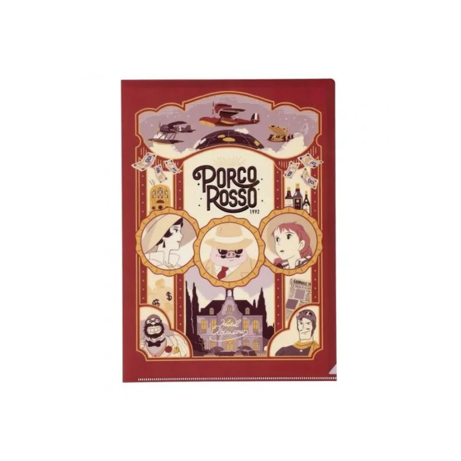 Maison Ghibli Art Deco Clear Folder A4 - Porco Rosso