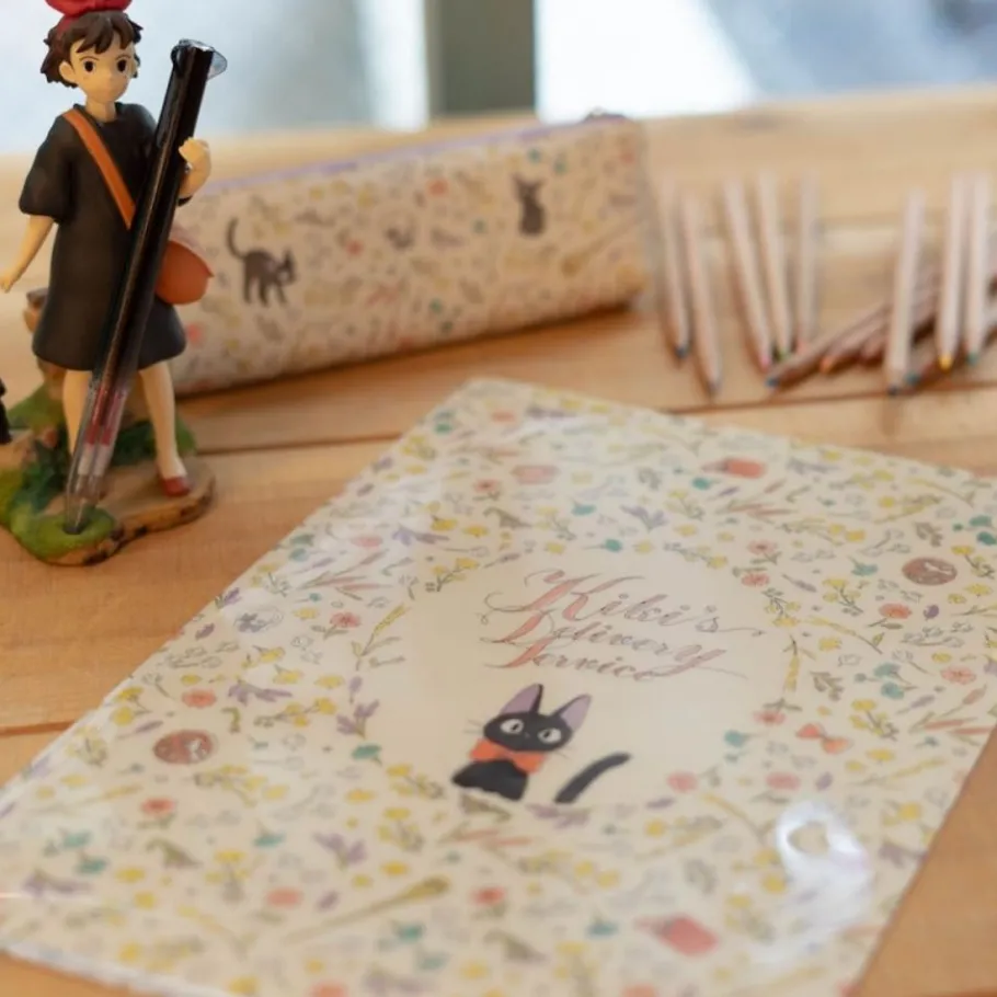 Maison Ghibli A4 Size Clear With 3 Flaps Flowers - Kiki'S Delivery Service Best