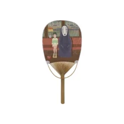 Maison Ghibli Bamboo Fan Chihiro & No Face On The Train - Spirited Away Discount