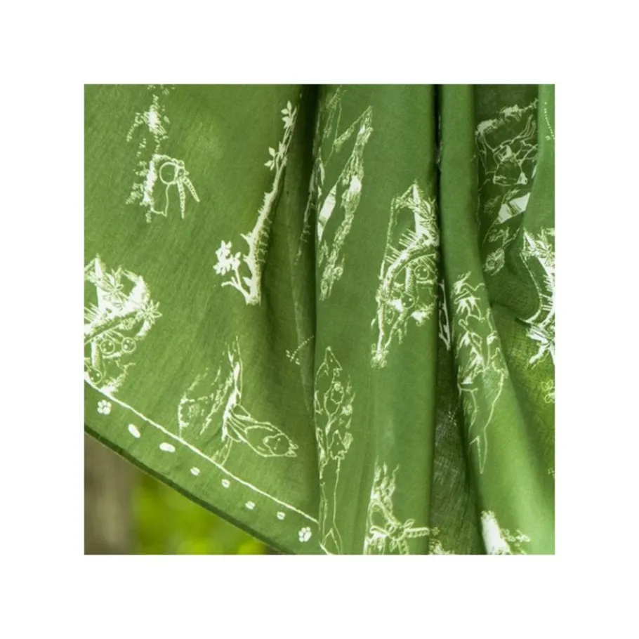 Maison Ghibli Bandana Green Living Together - Princess Mononoke New
