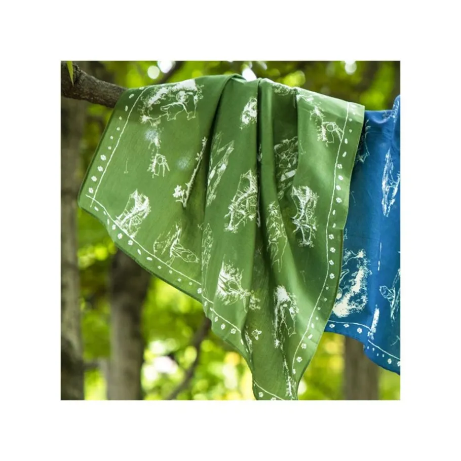 Maison Ghibli Bandana Green Living Together - Princess Mononoke New