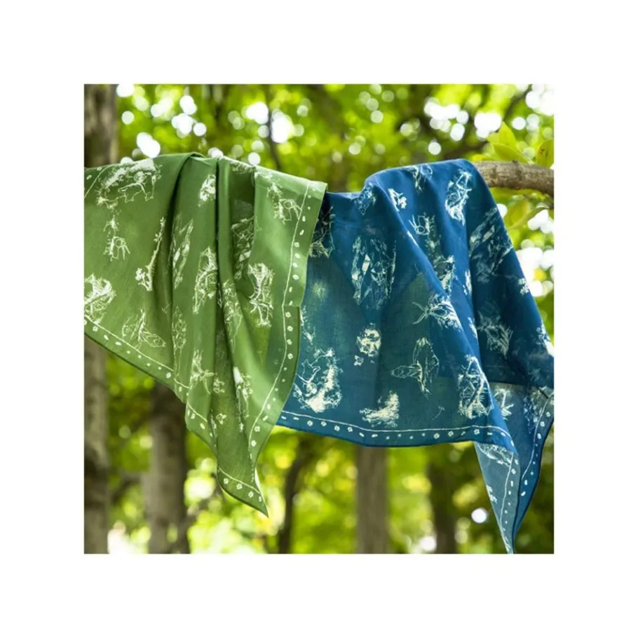 Maison Ghibli Bandana Green Living Together - Princess Mononoke New