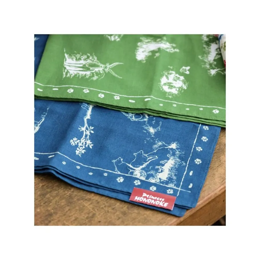 Maison Ghibli Bandana Green Living Together - Princess Mononoke New