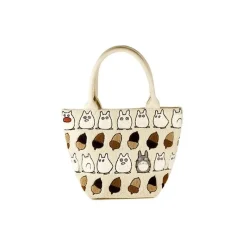 Maison Ghibli Beige Embroidered Bag Totoro Hazelnut - My Neighbor Totoro Sale