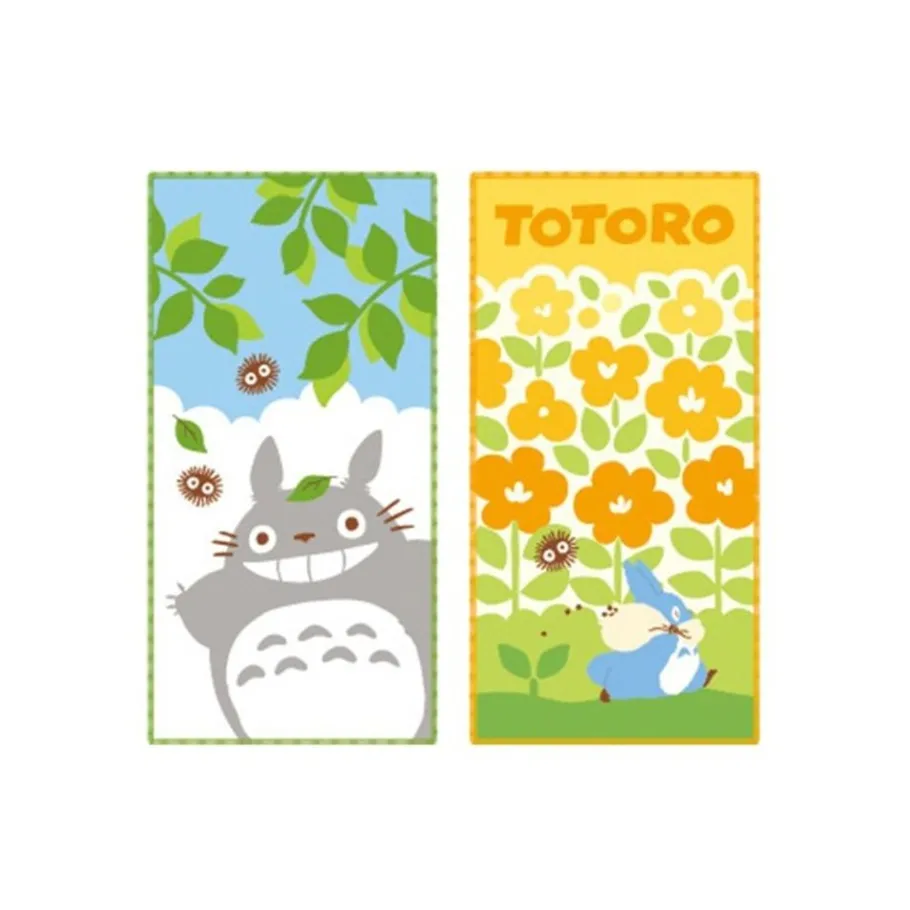 Maison Ghibli Big And Medium Totoro 2 Mini-Towels Pack 20 X 10 Cm - My Neighbor Tot New