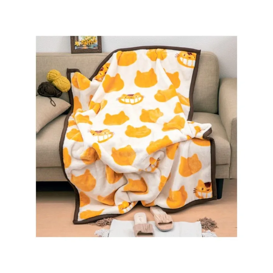 Maison Ghibli Blanket Catbus Silhouette 100X140 Cm - My Neighbor Totoro Sale