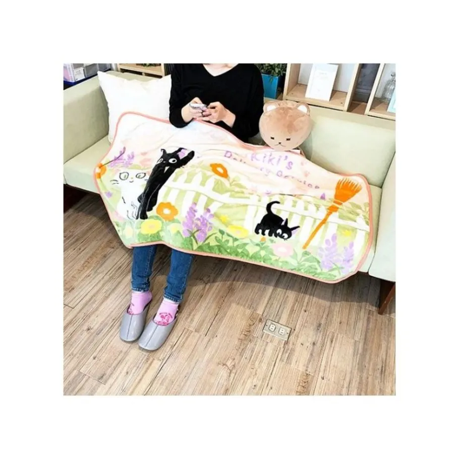 Maison Ghibli Blanket Jiji & Lily Strawberry Arch 80X150 Cm - My Neighbor Totoro Sale
