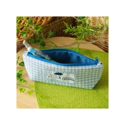 Maison Ghibli Blue Checkered Pencil Case - My Neighbor Totoro New