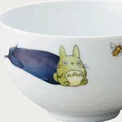Maison Ghibli Bowl 13Cm Totoro Eggplant And Flower - My Neighbor Totoro Online