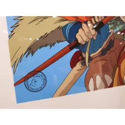 Maison Ghibli Cel Art Ashitaka Goes To Battle - Studio Ghibli Clearance