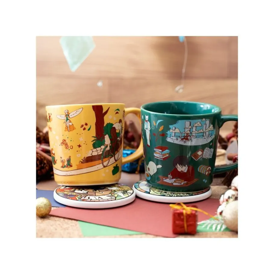 Maison Ghibli Ceramic Coaster King Of Dwarf & Princess - Whisper Of The Heart Clearance