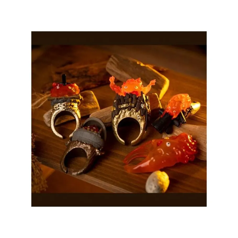 Maison Ghibli Collection Calcifer Assorted 6 Rings - Howl'S Moving Castle New