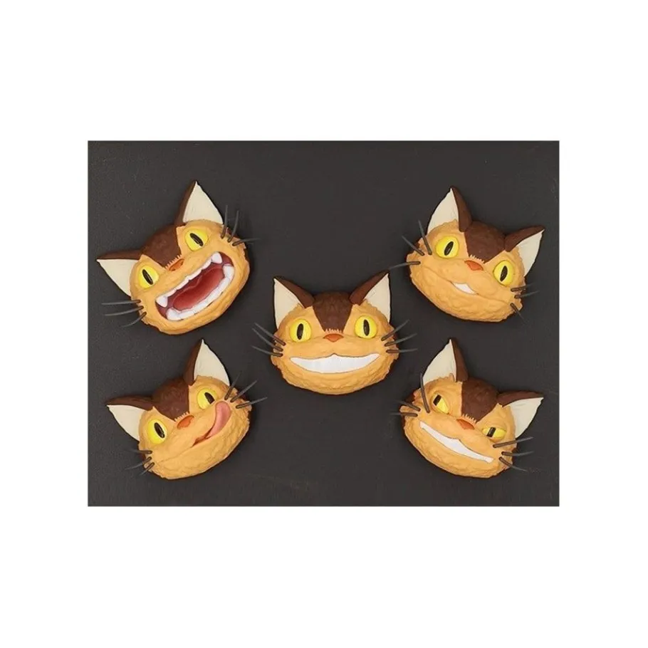 Maison Ghibli Collection Catbus Faces Assorted 6 Magnets - My Neighbor Totoro Hot