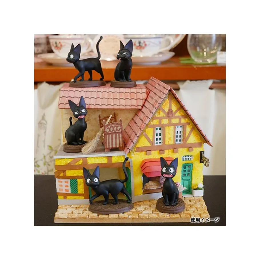 Maison Ghibli Collection Jiji Assorted 6 Figurines - Kiki'S Delivery Service Best