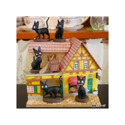 Maison Ghibli Collection Jiji Assorted 6 Figurines - Kiki'S Delivery Service Best