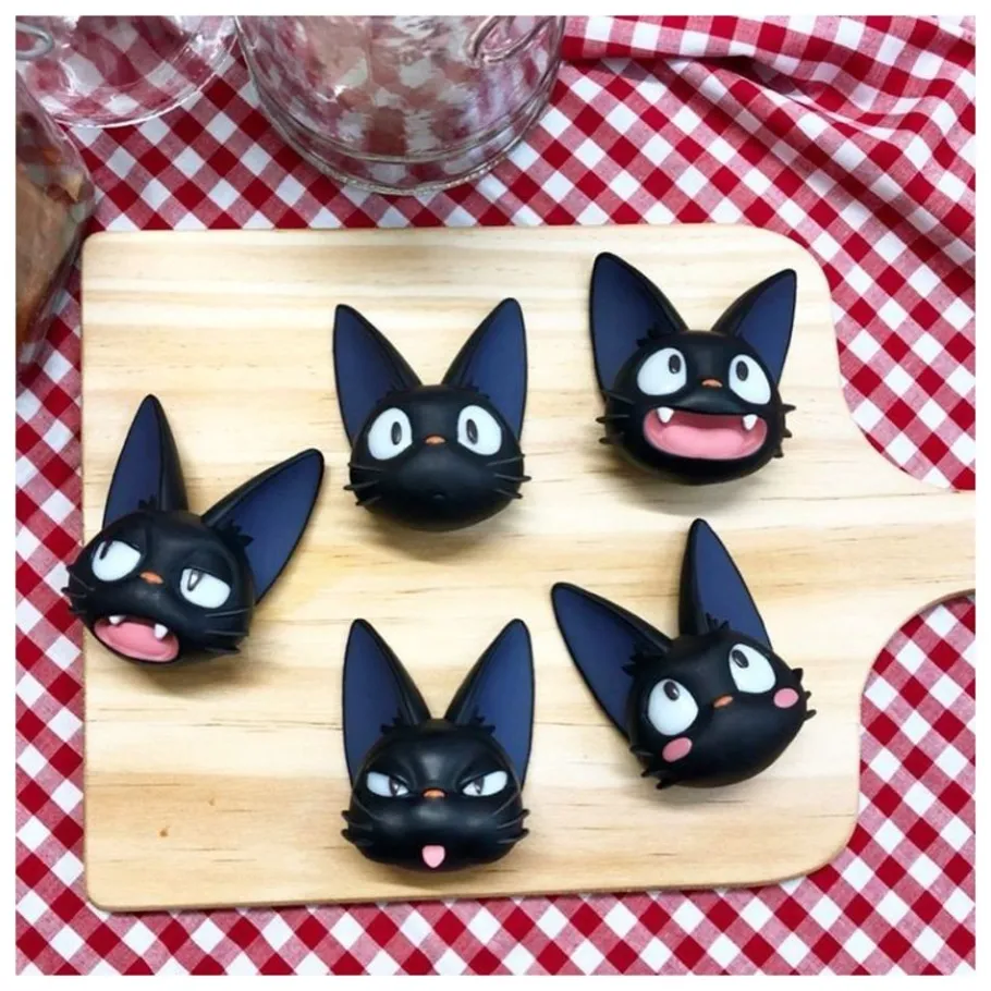Maison Ghibli Collection Jiji Assorted 6 Magnets - Kiki'S Delivery Service New