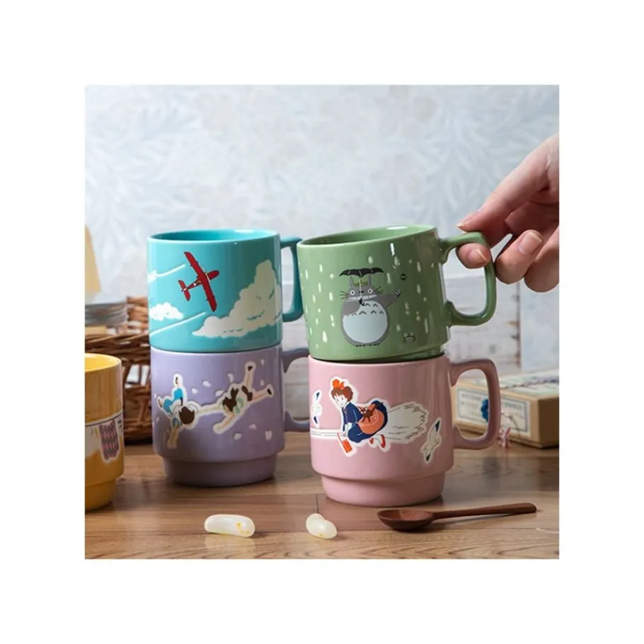 Maison Ghibli Coloful Embossed Mug Savoia - Porco Rosso Best