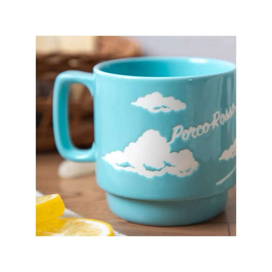 Maison Ghibli Coloful Embossed Mug Savoia - Porco Rosso Best