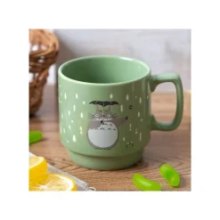 Maison Ghibli Coloful Embossed Mug Totoro Holding Umbrella - My Neighbor Totoro Best