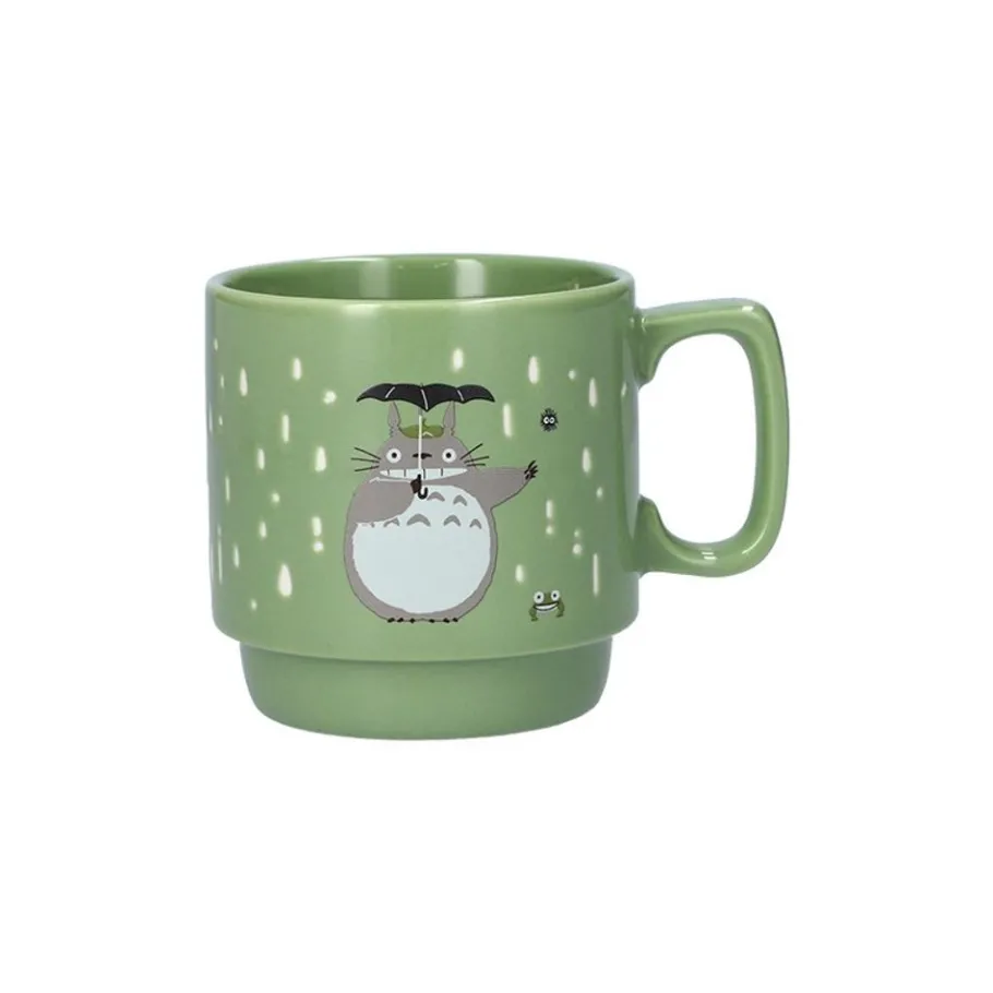 Maison Ghibli Coloful Embossed Mug Totoro Holding Umbrella - My Neighbor Totoro Best