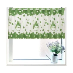Maison Ghibli Curtains Totoro Clovers - My Neighbor Totoro Hot