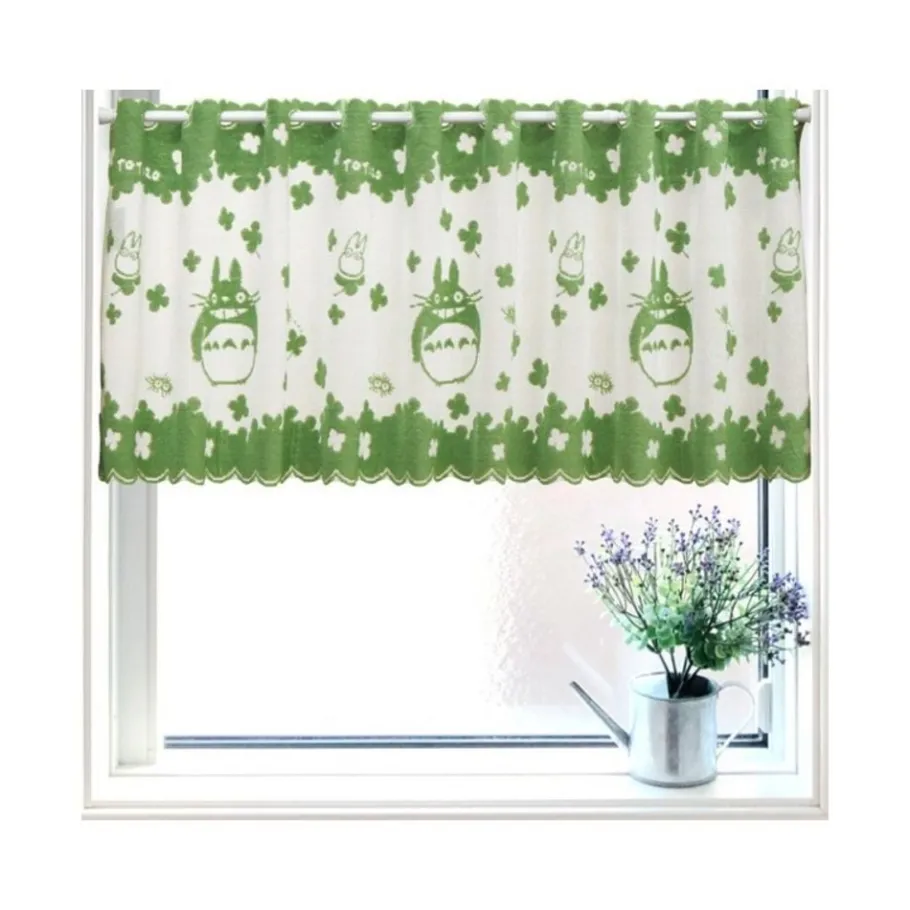 Maison Ghibli Curtains Totoro Clovers - My Neighbor Totoro Hot