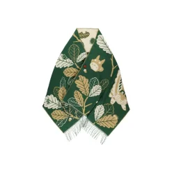 Maison Ghibli Dark Green Stole Oak Leaves - My Neighbor Totoro