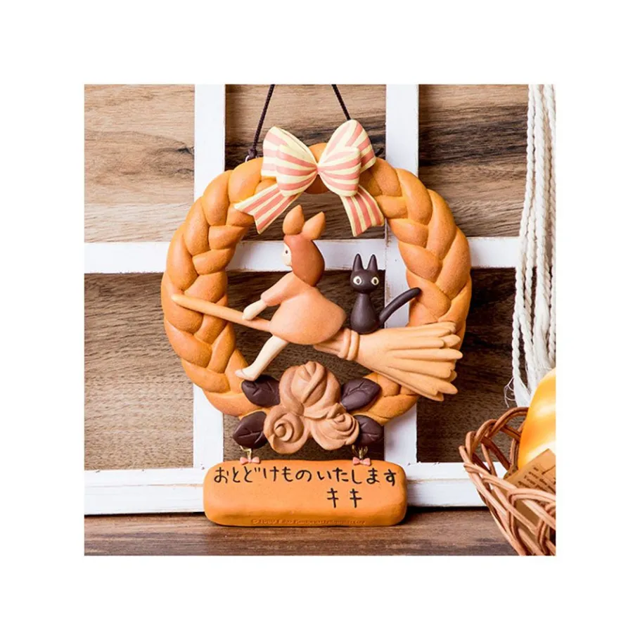 Maison Ghibli Decoration Kiki And Jiji Bread Wreath - Kiki'S Delivery Service