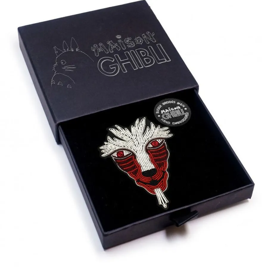 Maison Ghibli Embroidered Jewel Brooch Great Forest Spirit - Princess Mononoke Discount