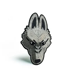 Maison Ghibli Embroidered Jewel Brooch Moro - Princess Mononoke Online