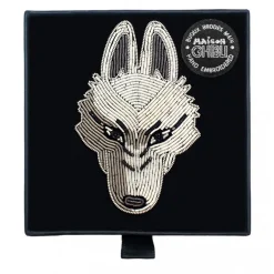 Maison Ghibli Embroidered Jewel Brooch Moro - Princess Mononoke Online