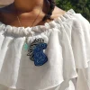 Maison Ghibli Embroidered Jewel Brooch Night Walker - Princess Mononoke Online