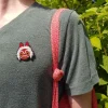 Maison Ghibli Embroidered Jewel Brooch San'S Mask - Princess Mononoke New
