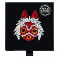 Maison Ghibli Embroidered Jewel Brooch San'S Mask - Princess Mononoke New