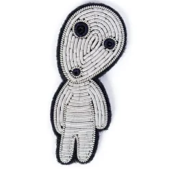 Maison Ghibli Embroidered Jewel Brooch Walking Kodama - Princess Mononoke New