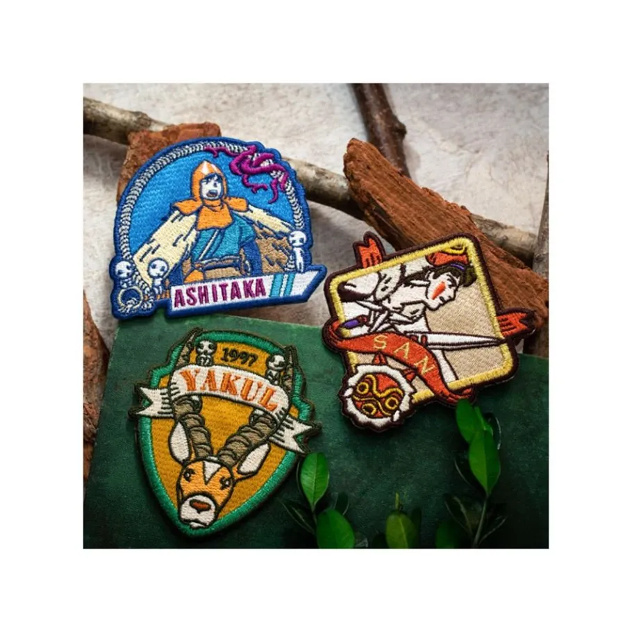 Maison Ghibli Embroidery Badge Sticker Ashitaka - Princess Mononoke