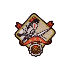 Maison Ghibli Embroidery Badge Sticker San - Princess Mononoke Best
