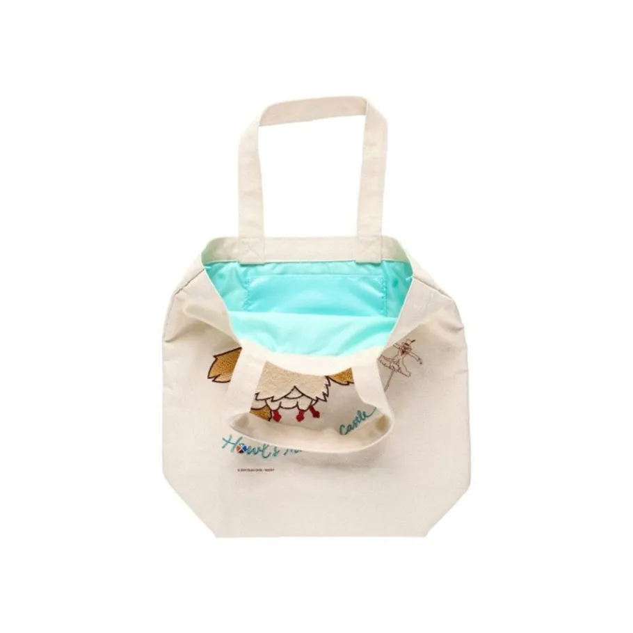Maison Ghibli Embroidery Canvas Tote Bag Flying Heen - Howl'S Moving Castle Clearance