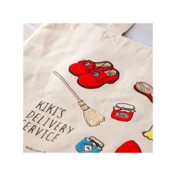 Maison Ghibli Embroidery Canvas Tote Bag Kiki - Kiki'S Delivery Service Discount