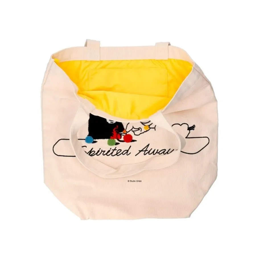 Maison Ghibli Embroidery Canvas Tote Bag No Face Knitting - Spirited Away Online