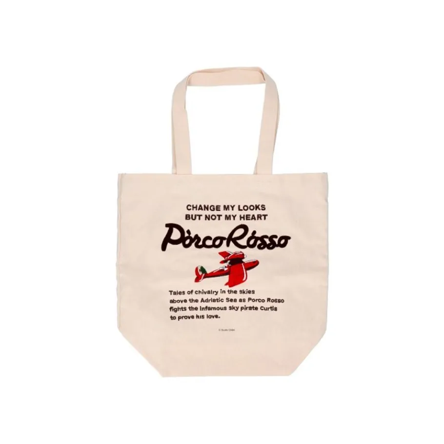 Maison Ghibli Embroidery Canvas Tote Bag Savoia - Porco Rosso New
