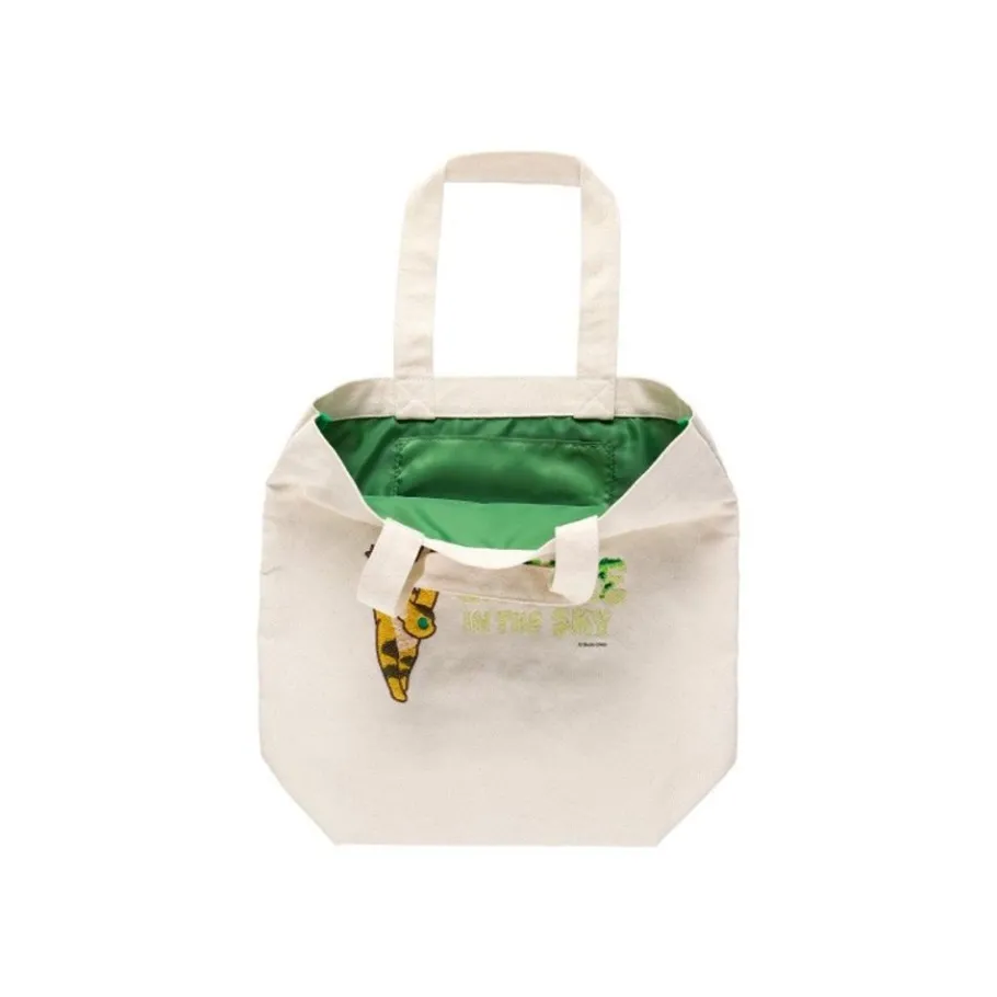 Maison Ghibli Embroidery Canvas Tote Bag Silent World - Castle In The Sky