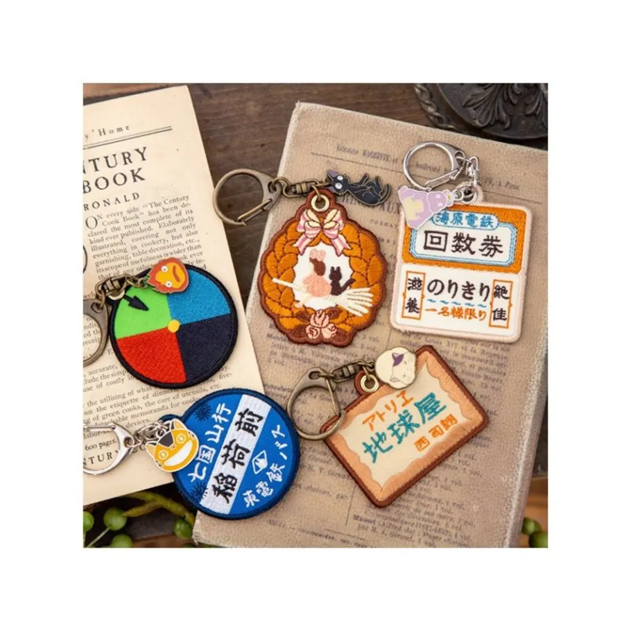 Maison Ghibli Embroidery Keychain Train Ticket - Sprited Away New