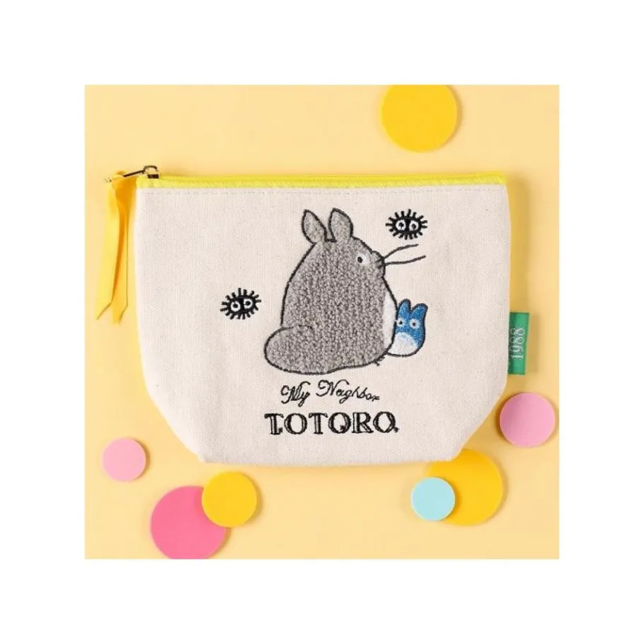 Maison Ghibli Embroidery Pouch Big And Medium Totoro - My Neighbor Totoro Hot