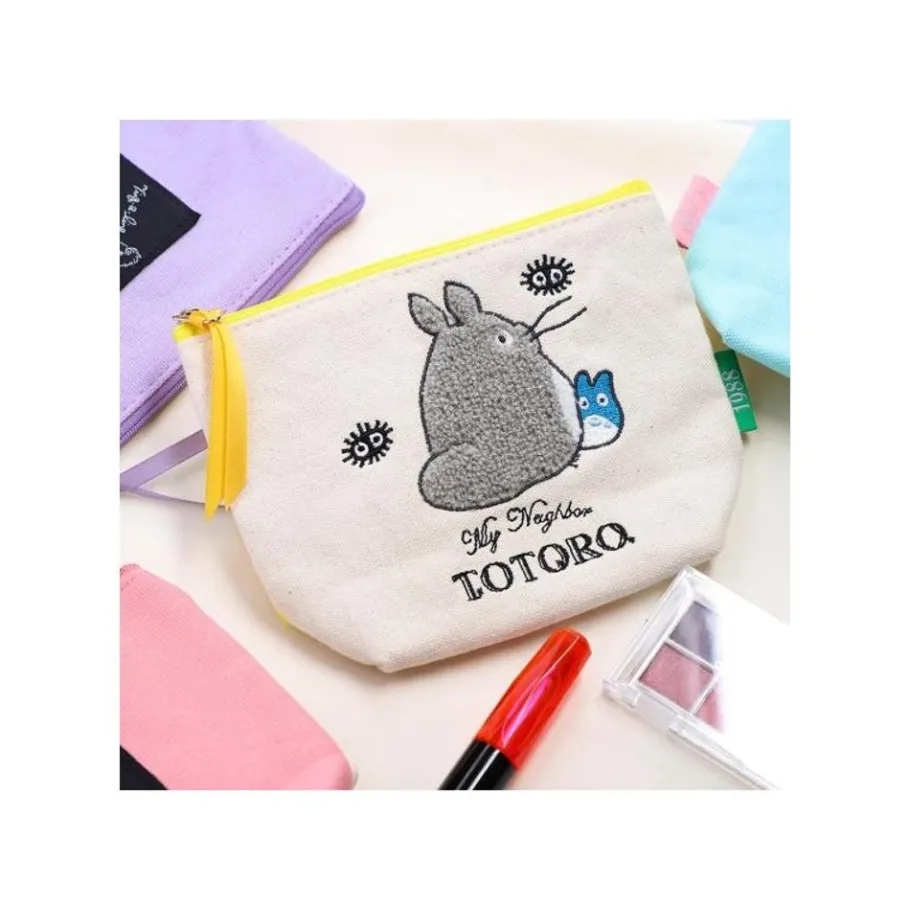 Maison Ghibli Embroidery Pouch Big And Medium Totoro - My Neighbor Totoro Hot