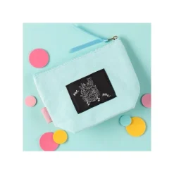 Maison Ghibli Embroidery Pouch Calcifer - Howl'S Moving Castle New